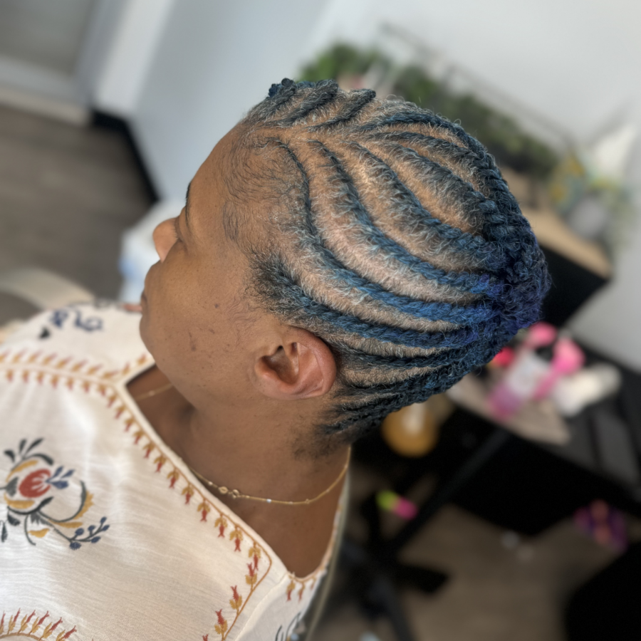 Flat Twist Updo Style