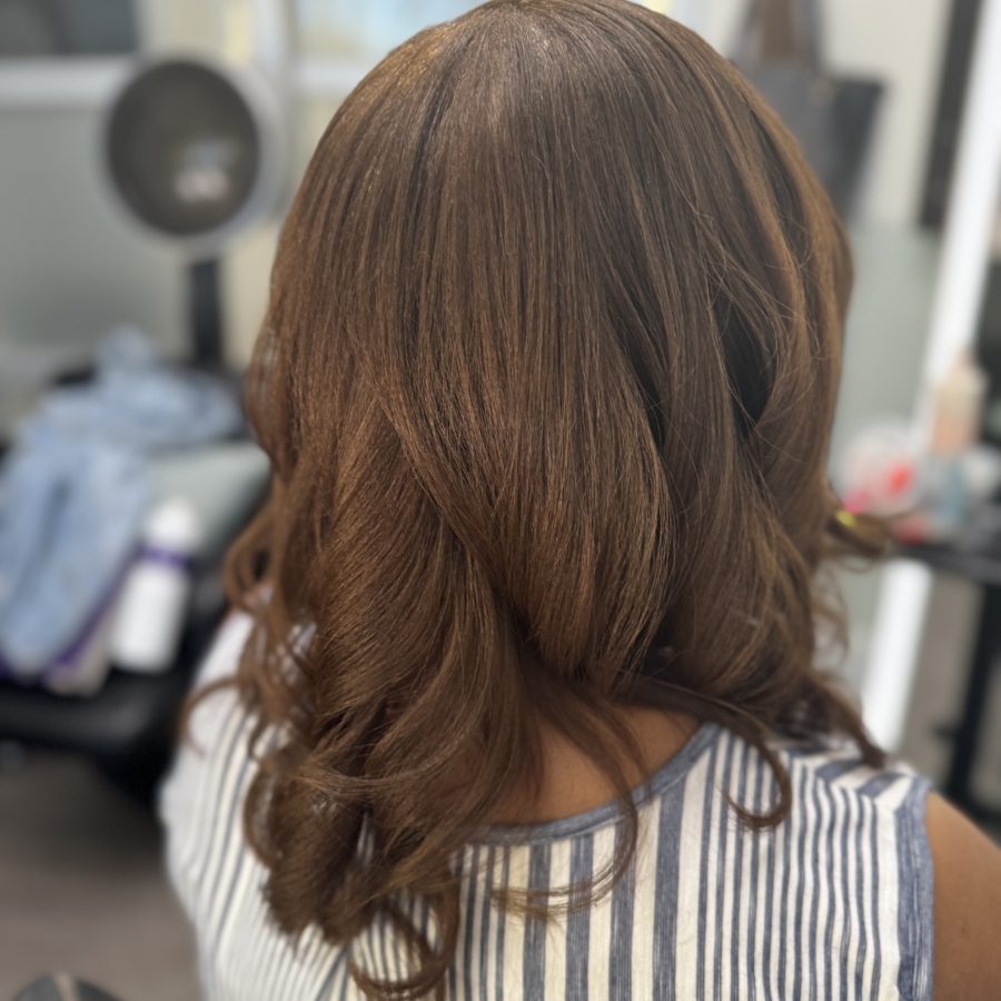 Natural Hair Silk Press
