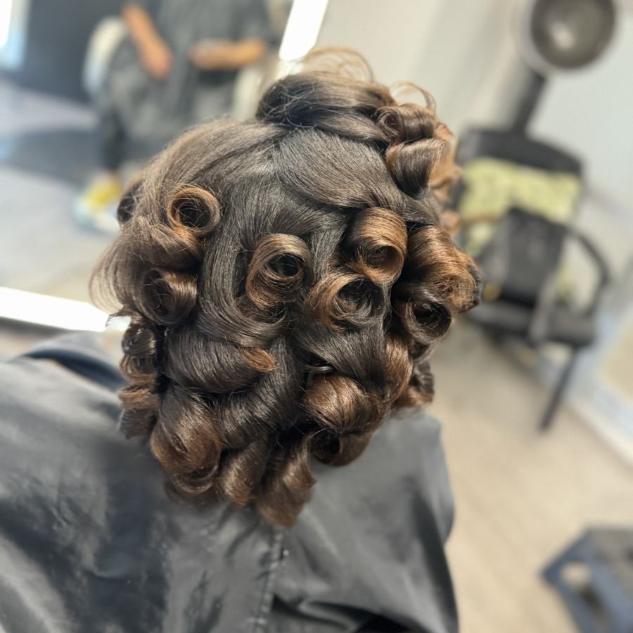 Natural Hair Silk Press